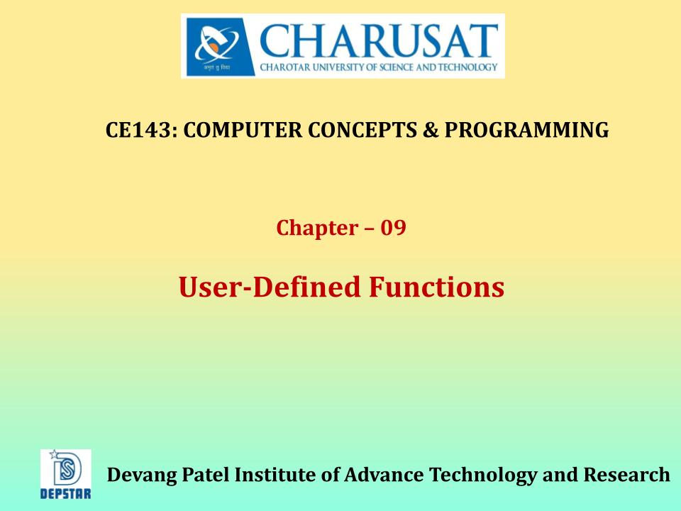 ser-defined Function